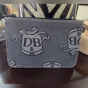 Dooney Bourke Logo Canvas Key Pouch With Key Ring